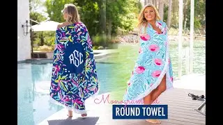 Monogrammed Round Towel