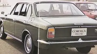 旧車カタログ昭和44年トヨタ初代カローラ1200 KE11セダンと2ドアクーペ 1969