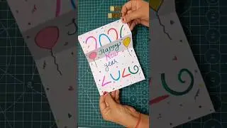 Last Minute Beautiful New year Card Ideas 💫✨#shorts#newyear#cardmaking#diy#viralshorts#greetingcards