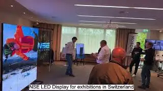 NSE Indoor P3 Slim Digital LED Poster & Transparent LED Banner  in Switzerland exhibition