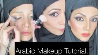 Arabic Makeup Tutorial 😍 /Strong contour and intense eyeliner and kajal 🦋🩷 #makeup #shortsvideo