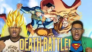 Goku VS Superman | DEATH BATTLE! | Reaction