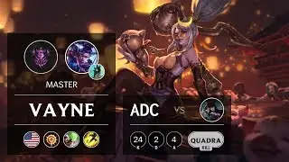 Vayne ADC vs Caitlyn - NA Master Patch 9.7