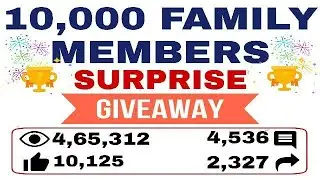 Recharge Funda 10,000 Family Members Surprise|Giveway Result