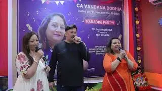 PRAKASH MANISHA VANDANA DODHIA Yaadon Ki Baarat Nikli Hai – A Cherished Family Karaoke Performance