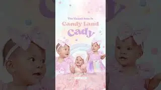 Pastel Candyland Theme Digital Invitation