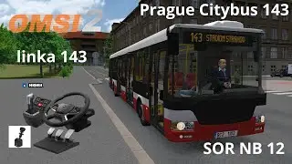 Omsi 2 - Prague Citybus - linka 143 - SOR NB 12 - Hori Force Feedback Truck Control System