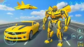 Grand Robot Car Jet Transformers War Modern City Game 2026 - Android Gameplay