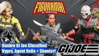 GI JOE CLASSIFIED Cobra Vypra, Agent Helix, Jodie 
