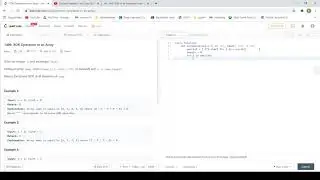 XOR Operation in an Array Solution