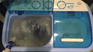 Кондиционирование и отжим  белья в стиральной машине Renova WS-40 PET