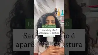 Santidade n&atilde;o &eacute; apar&ecirc;ncia. &Eacute; postura. #devocional #amor #inspirador #reflex&atilde;o #deus #amorproprio