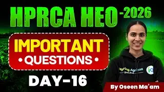 HPRCA HEO Exam - 2026 | Important questions | HP Horticulture Extension Officer | Oseen ma'am
