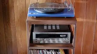 WickerWoodWorks - Halfstack Turntable Station in Dark Walnut