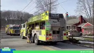 Monroe Police responded to a report of smoke coming from a house on Forest Avenue