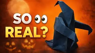 Origami Halloween Ghost 👻 | Easy Step by Step Tutorial