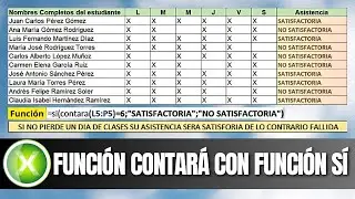 FUNCION CONTARA CON FUNCION SI