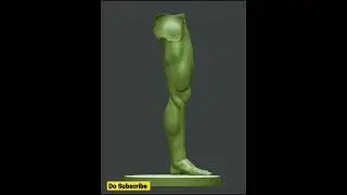 ZBrush Leg Sculpt. 🖌✏️🎨#shorts #zbrush