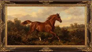 12h Artistic Horse Painting | Frame TV Art 4K | Elegant Equestrian Canvas