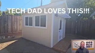Transforming Family Space: Tech Dad's 10x12 Backyard Office Shed