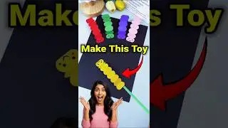 Caterpillar Toy kaise banaye | How to make caterpillar toy at home for child | easy making toy craft