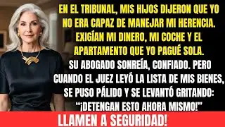 Mis hijos dijeron que yo era incapaz de cuidar mi herencia, hasta que el juez leyó mis bienes