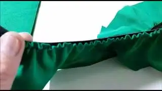 Calcador para aplicar elástico na maquina reta
