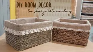 DIY ROOM DECOR #11 - Box Storage (Versi Tali Mendong dan Lebih Rapi) + GIVEAWAY SHOPEE INDONESIA