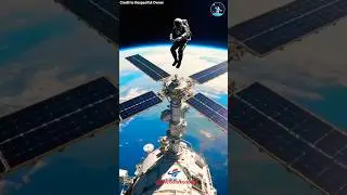 Do Astronauts Really Floating #space #astronaut #iss #outerspace #shortsfeed #cosmos #planet #ai