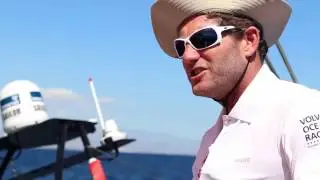 Dongfeng Race Team drops sail in the water