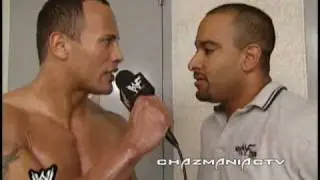 The Rock Interview with Jonathan Coachman - January 3rd 2002