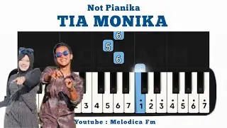 Tia Monika - Dek Aroel | Not Pianika + MIDI