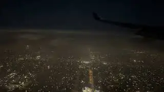 Fireworks from above while landing at LAX on 4th of July