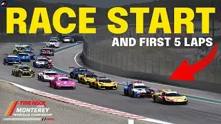 IMSA Laguna Seca 2025 RACE START & First 5 Laps
