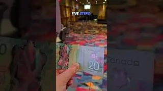 DAY 1 OF TURNING $20 INTO $500 AT THE GREAT CANADIAN CASINO #shorts #gambling #vegas