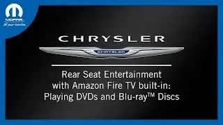 Развлечения для пассажиров на задних сиденьях с Amazon Fire TV: воспроизведение DVD и дисков Blu-ray&trade; | Chrysler Pacifica 2025 года