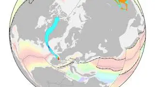 Muller et al. (2019) v2.0 Mediterranean view of reconstructions with lithospheric deformation