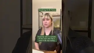 Breaking H-1B News: anyone with a valid H-1B stamp should return to the USA #immigrationnews