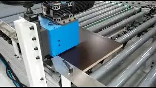 KDT Double side edge banding machine with auto loading and unloading working process video 👈👈