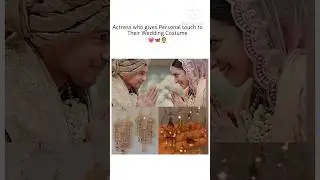 Celebrities and Their Wedding Costume 🥰🦋 #bollywood #fashiontrending  #shorts #weddingcostume