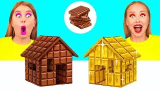 Real Food vs Chocolate Food Challenge | Funny Challenges by DuKoDu