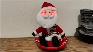 Pan Asian Creations Animated Singing Santa On Sled Demo