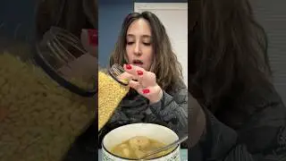 Matzah Ball Soup with Croutons #mukbang #eatingvideos #eating