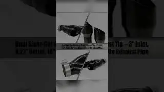 Dual Slant-Cut Stainless Steel Exhaust Tip &ndash; 3