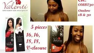 Sensual Collection : Valenti 5 piece hair. OMBT30. 16, 16, 18, 18