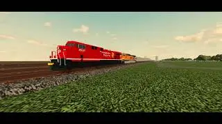 BNSF AC44C4M! Canadian Pacific Coal Train With A BNSF Unit Trailing Second!