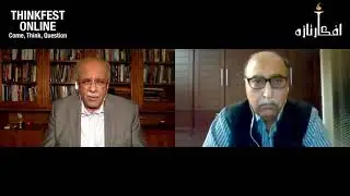 Lightstone Publishers' Book Launch (Hostility) at Thinkfest: Najam Sethi with the author Abdul Basit