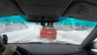 subaru forester and snow