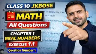 JKBOSE Class 10 Math | Real Numbers Exercise 1.1 Question 1 | Step by Step | StudyWayz