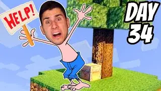 Stuck In Minecraft Skyblock For 34 DAYS!